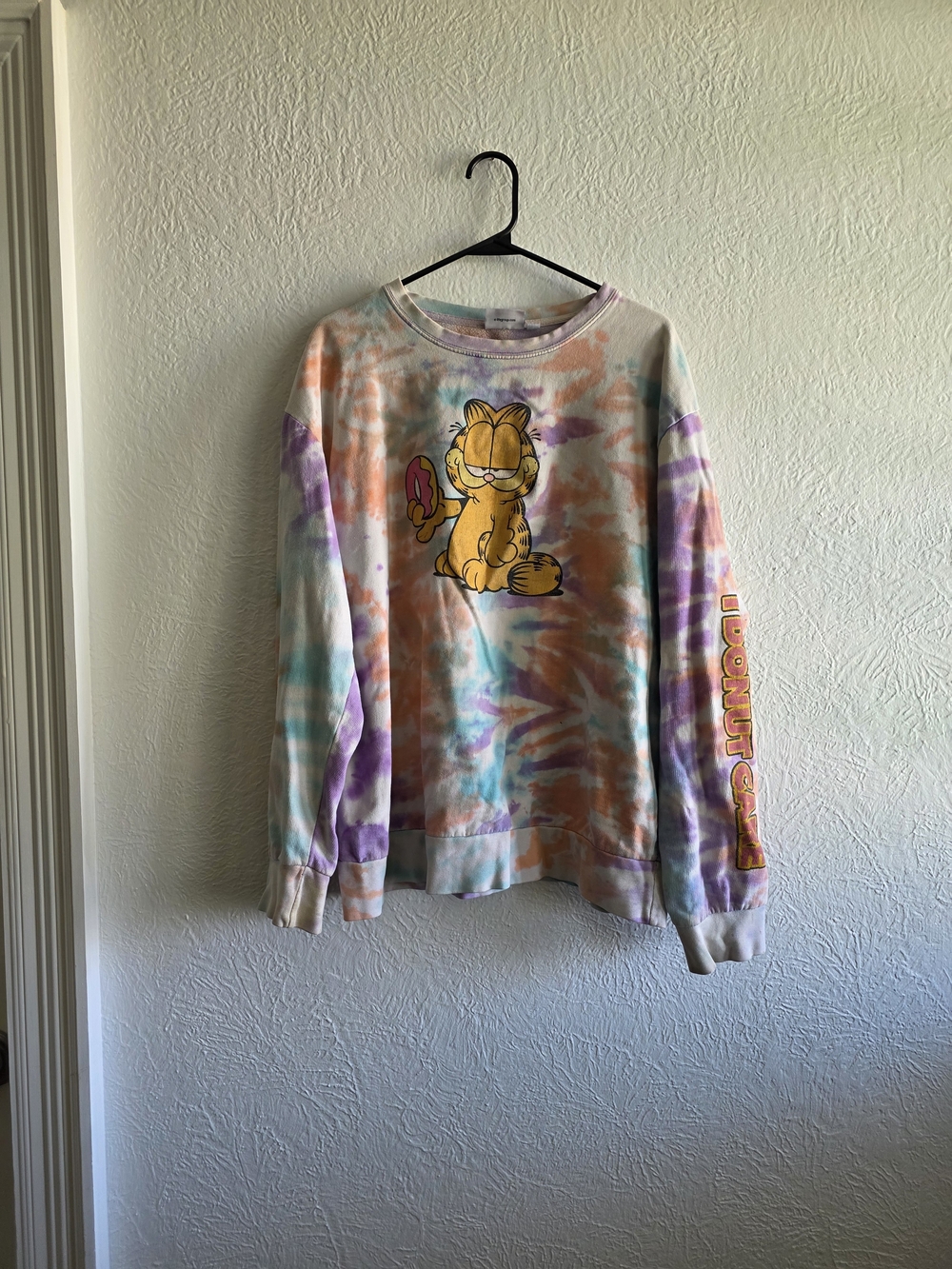Garfield Tie-Dye Crewneck Sweatshirt - Multicolor